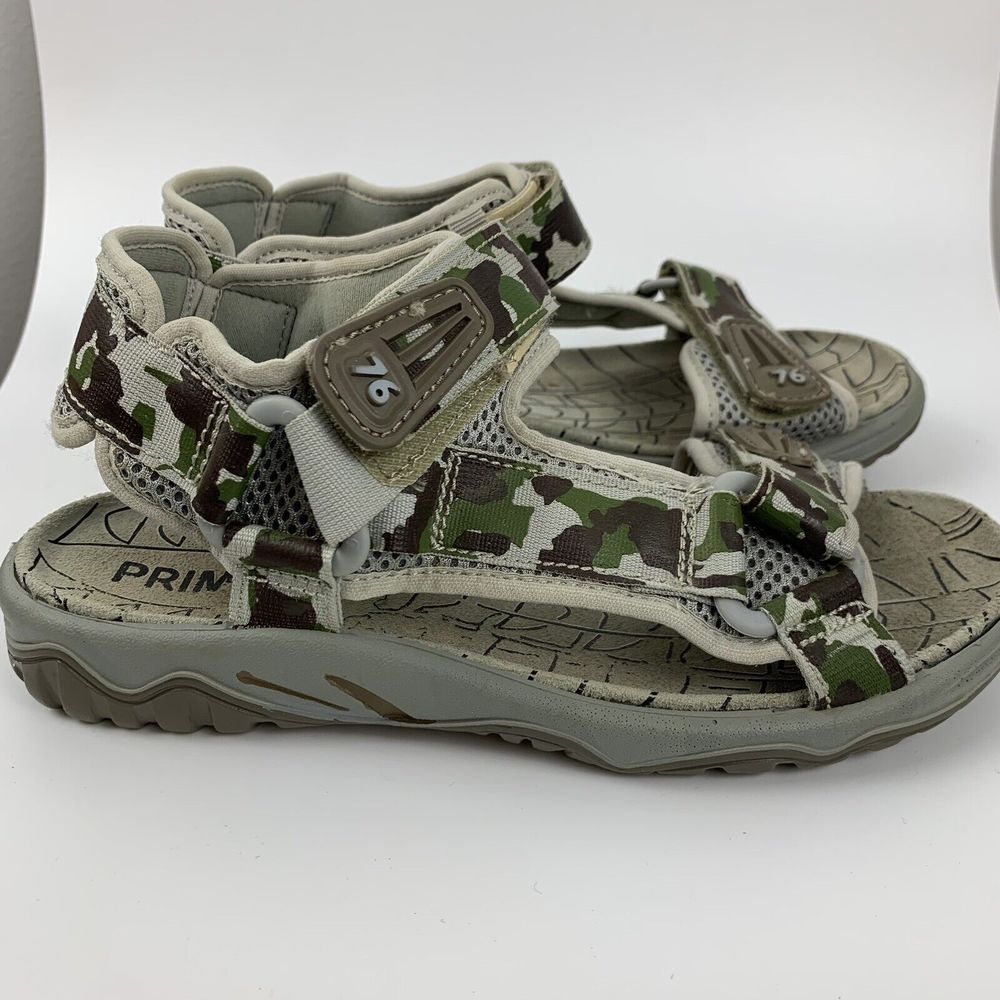 Primigi Trevor Sandal Big Kid Boy Junior Shoes Size Eur 37 US Size 5 Camo
